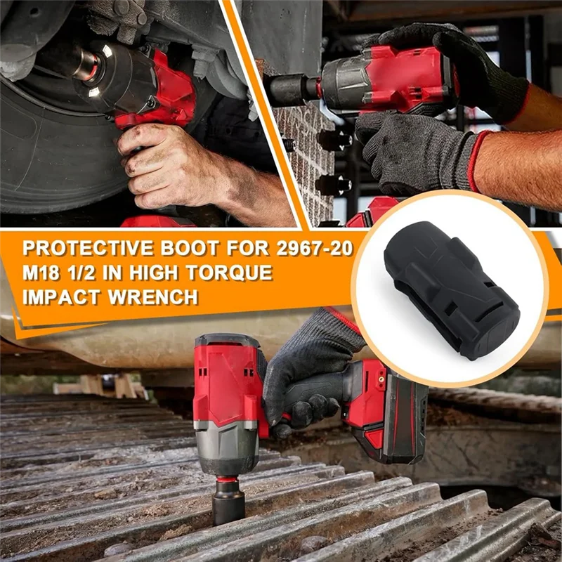

【Rushed】2Pcs 49-16-2967 Protective Boot For M18 Fuel 1/2 Inch Torque Impact Wrench 2967-20 Protective Boot For M18