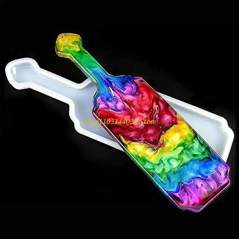 N5KE Harz Halter Form Flight Paddle Harz Tablett Form Silikon Wein Serviertablett Form – Detail 3