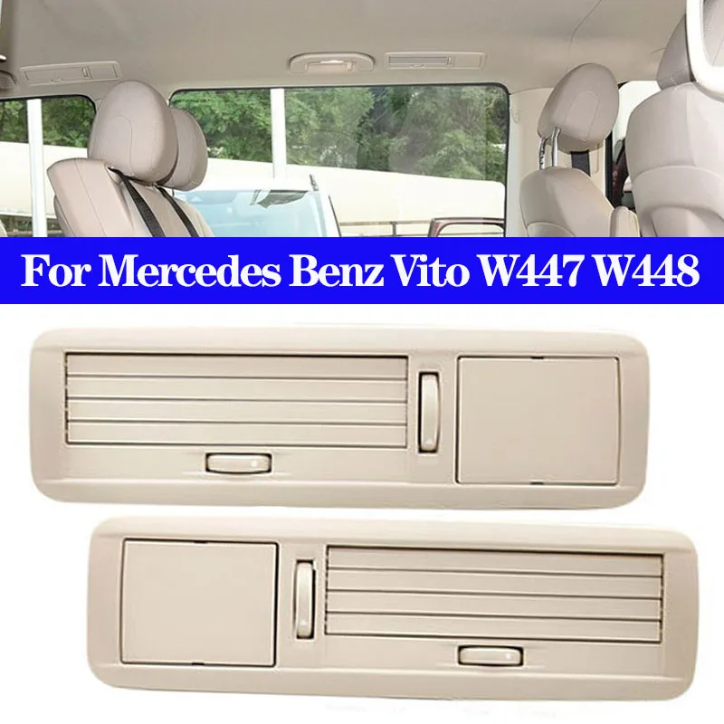 Car Front Rear Roof Air Conditioning Vent Assembly Air Conditioner Outlet Grille For For Mercedes Benz Vito W447 W448 2016-2023