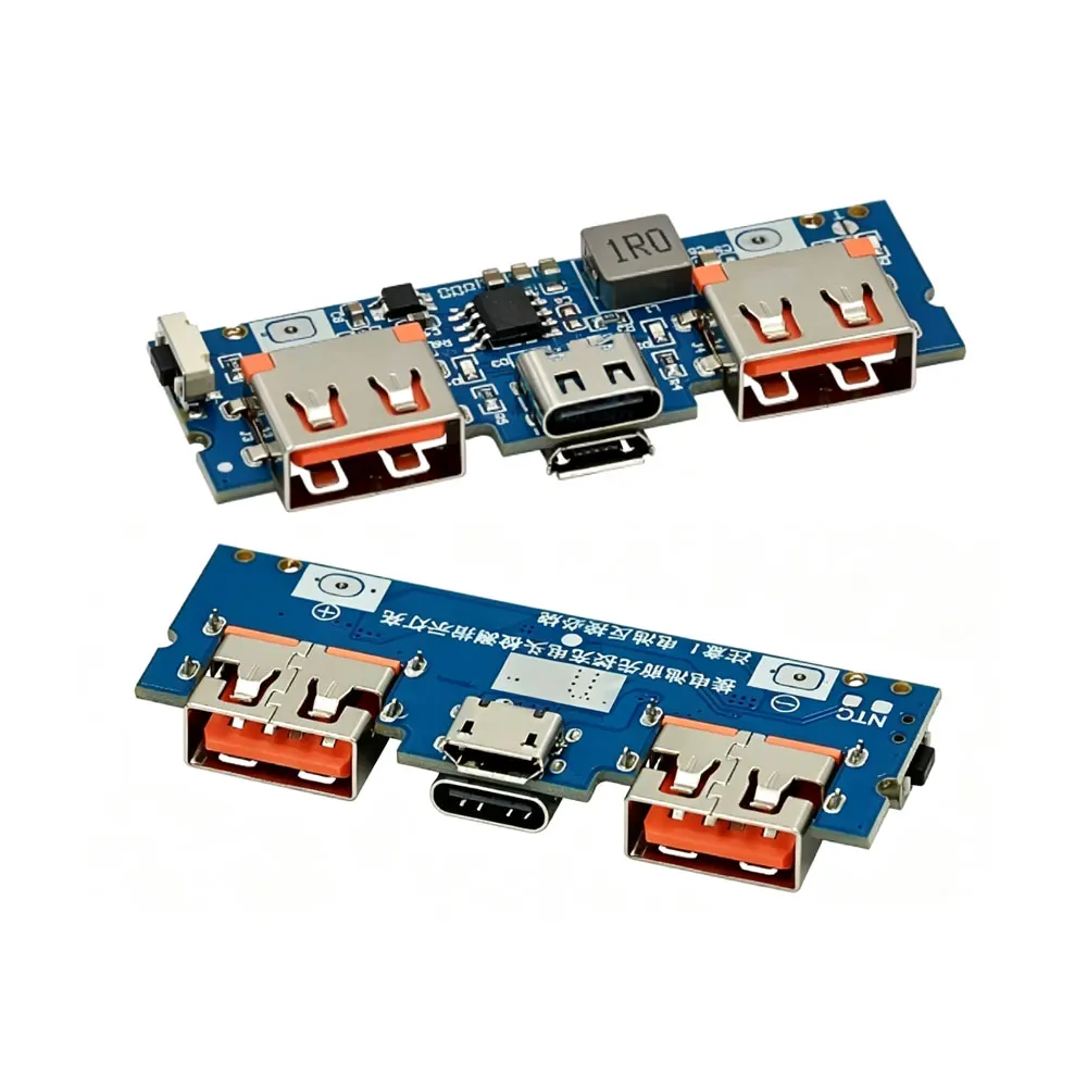 Image of Micro/Typ-C USB 5V 2,4A Dual-USB 18650 Boost-Akkuladeplatine Mobile Powerbank-Zubehör für Handy-DIY