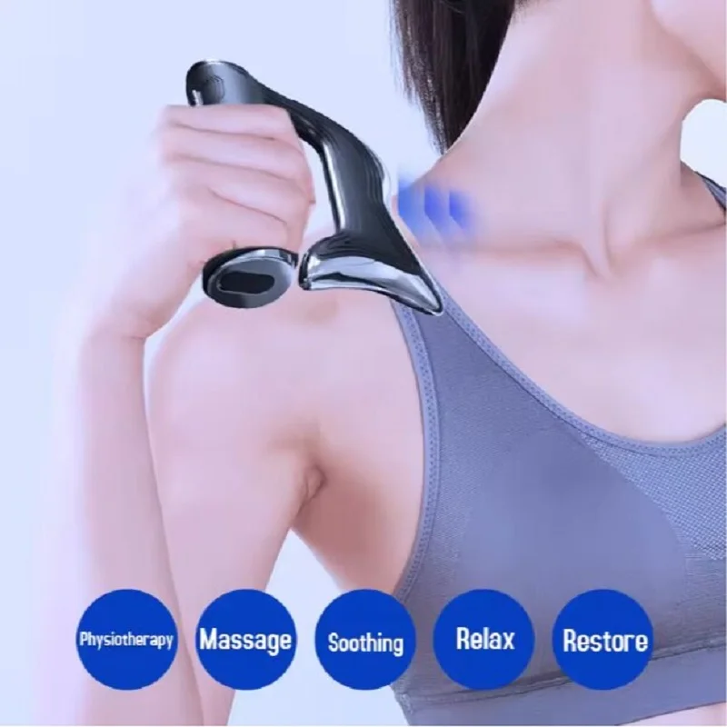 وصول جديد جهاز تدليك Gusha الليفي العضلي NMES يده مدلك العضلات العميقة