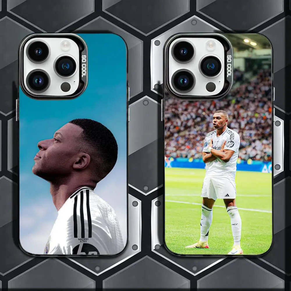

Football Star M-MbappeS-S Phone Case For iPhone 16,15,14,13,12,11,Mini,Pro,E,MAX Black Candy Matte Shockproof Cover