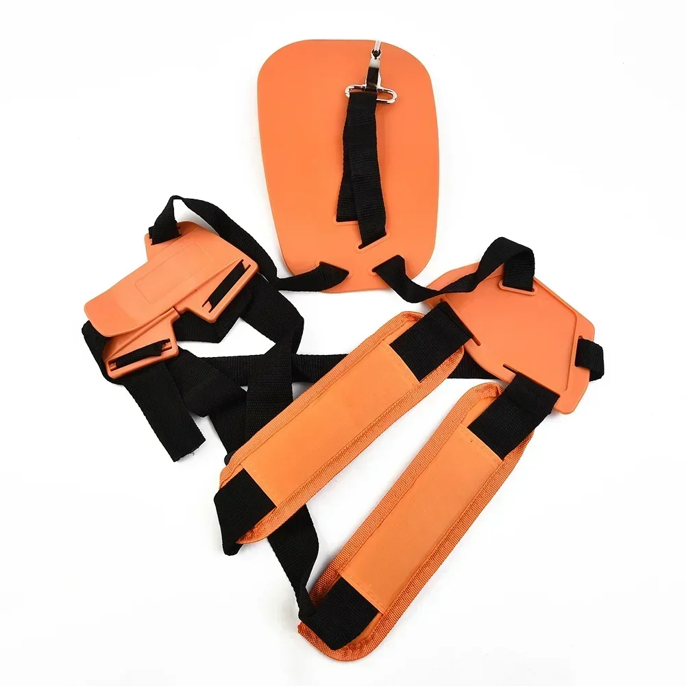 Adjustable Padded Shoulder Harness Strap Garden Brush Cutter Trimmer Strimmer Orange Nylon Strap