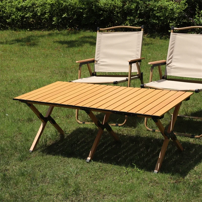 Outdoor camping folding tables and chairs waterproof camping portable dining table barbecue table aluminum
