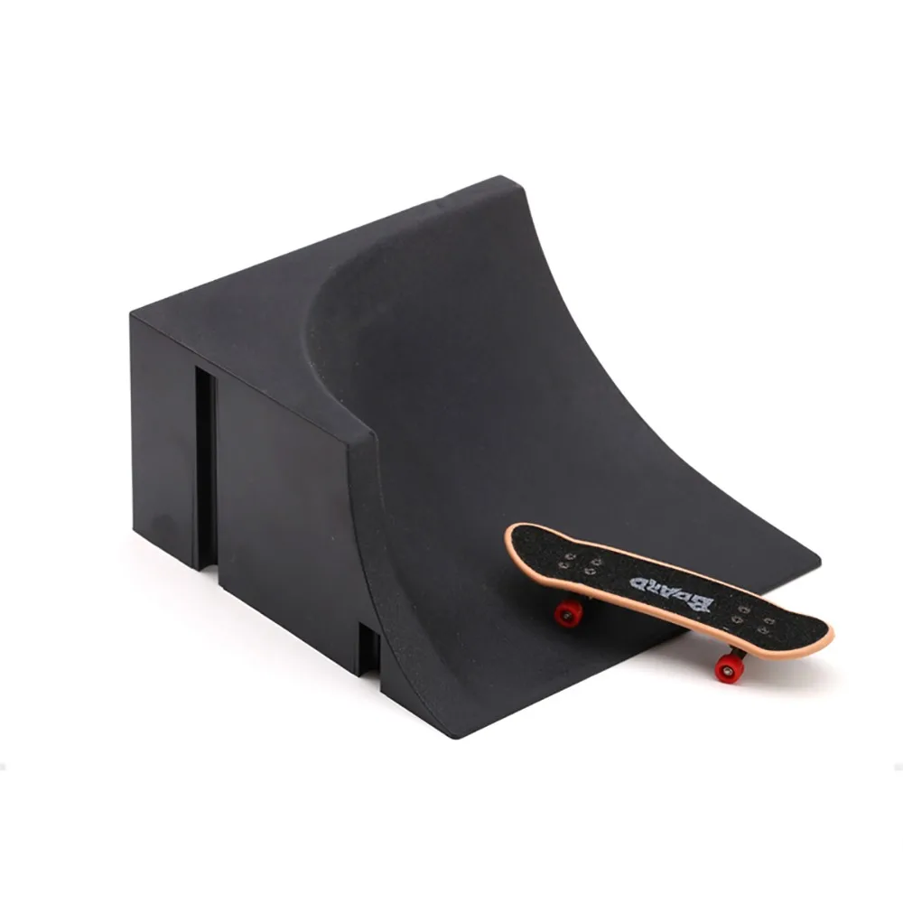 

1Set Skate Toy Fingers Training Skate Park Ramp Set Funny Black Tech Practice Deck Plastic Finger Skateboards Extreme Sport
