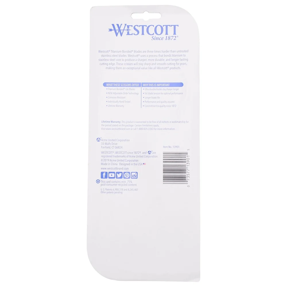 チタン結合調整可能なグライドはさみ 8 インチ人間工学に基づいたハンドルオフィス 2 パック高耐久切削工具ホームスクールアート