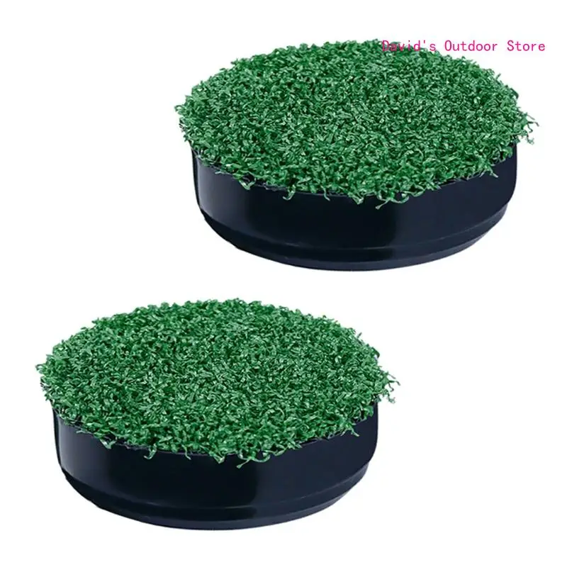 1/2pcs Golf Hole Putting Green Cup Cover Simulated Lawn Golf Cup Cover Golf Practice Training Aids Hole Covers X3UA