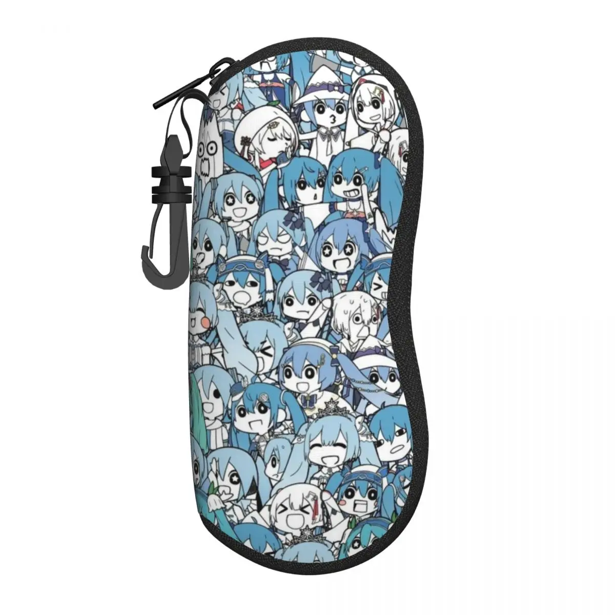 Hatsune Miku Ultra-Light Soft Shell Glasses Case - Compact and Portable Eyewear Case for Travel, School, and Daily Use