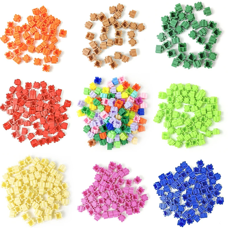 500pcs 6x6mm Diamond Building Blocks Pixel Art Picture Painting DIY 3D Small Particle For Children\'s Birthday Gift