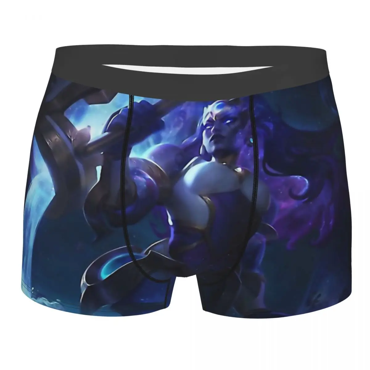 Cosmic Invoker Illaoi Splash Man's Boxer Briefs League of Legends Game Highly Breathable Underpants Print Shorts Gift Idea