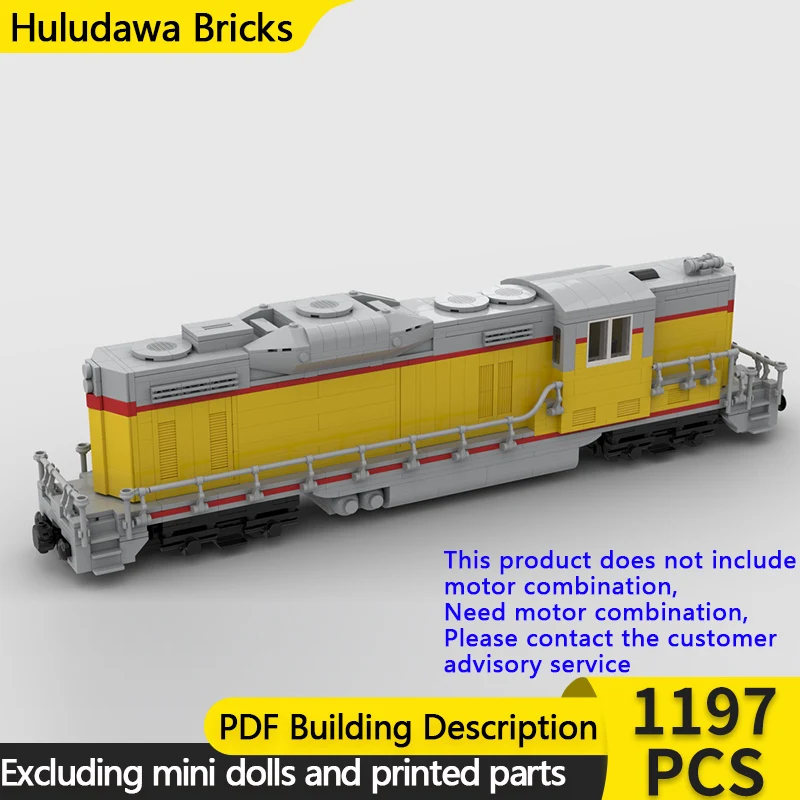 

City Car Model MOC Building Bricks Railway GP9 Diesel Locomotive Modular Technology Gifts Holiday Assemble Children Toys Suit