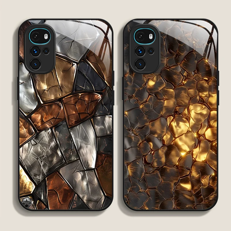 Textured Gold Geome…