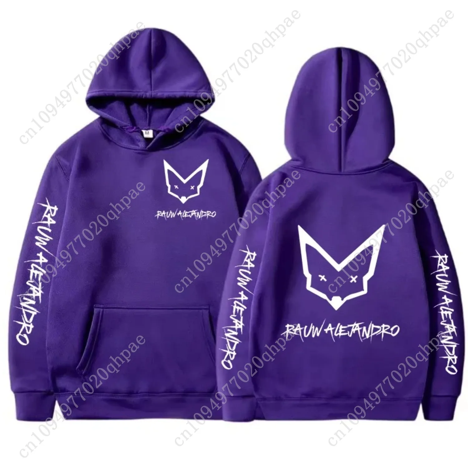 Rauw Alejandro هوديي الرجال والنساء Harajuku البلوز الشارع ارتداء للجنسين الخريف/الشتاء أفخم سترة ذات علامة تجارية دافئة