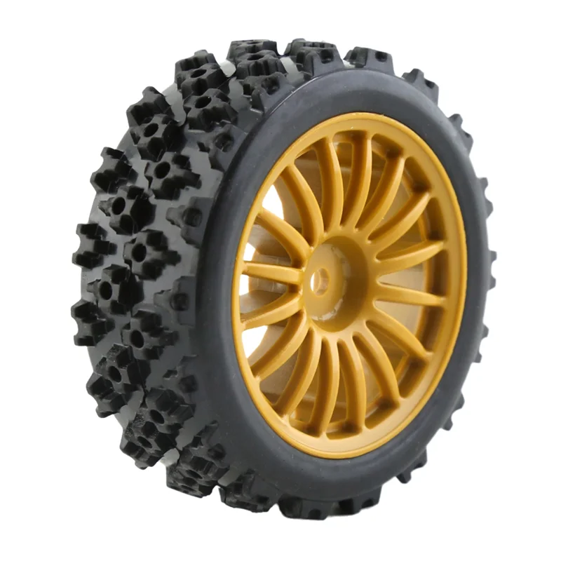 BEDW-4Pcs 70Mm RC Car Tire Wheel For SY1201 SY1202 SY1203 SY1204 1/12 RC Car Upgrade Parts Spare Accessories Orange