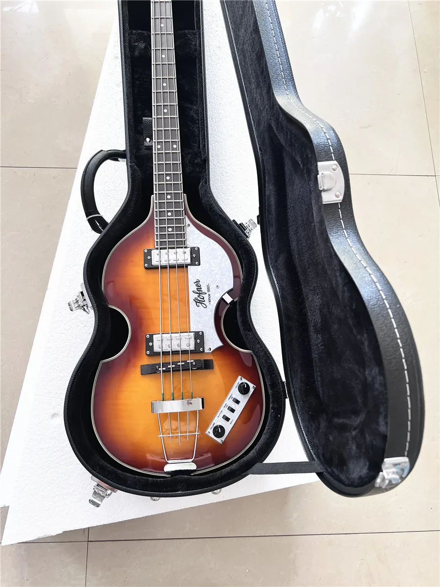 MG Electric Bass Leather Case, Hard Box with Lock, Can raise Free Shipping, Factory Direct Sales