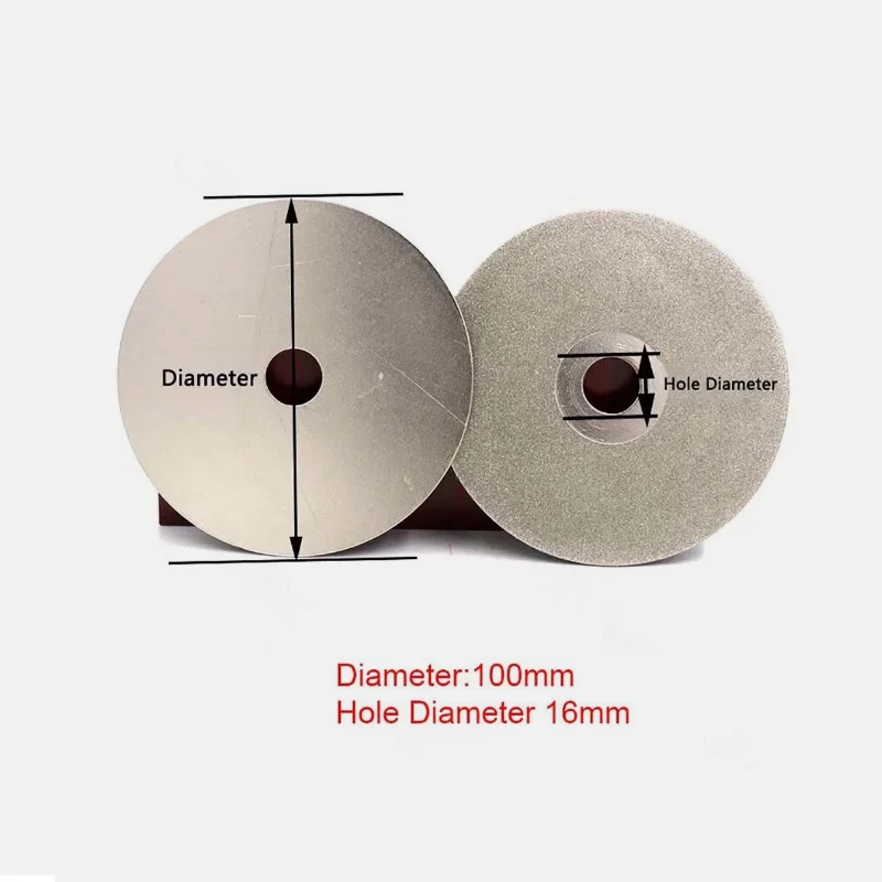 4-inch100mm Diamond-Coated Flat Grinding Wheel Polishing Disc 36-3000Grit Single/Double-Sided Diamond-Coated Flat Grinding Wheel