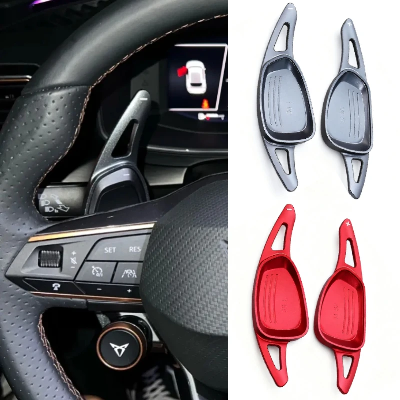 

For Cupra Formentor LEON Ateca 2021-2023 2024 2025 Car Steering wheel paddle shifters Aluminum Shift Paddle Blade