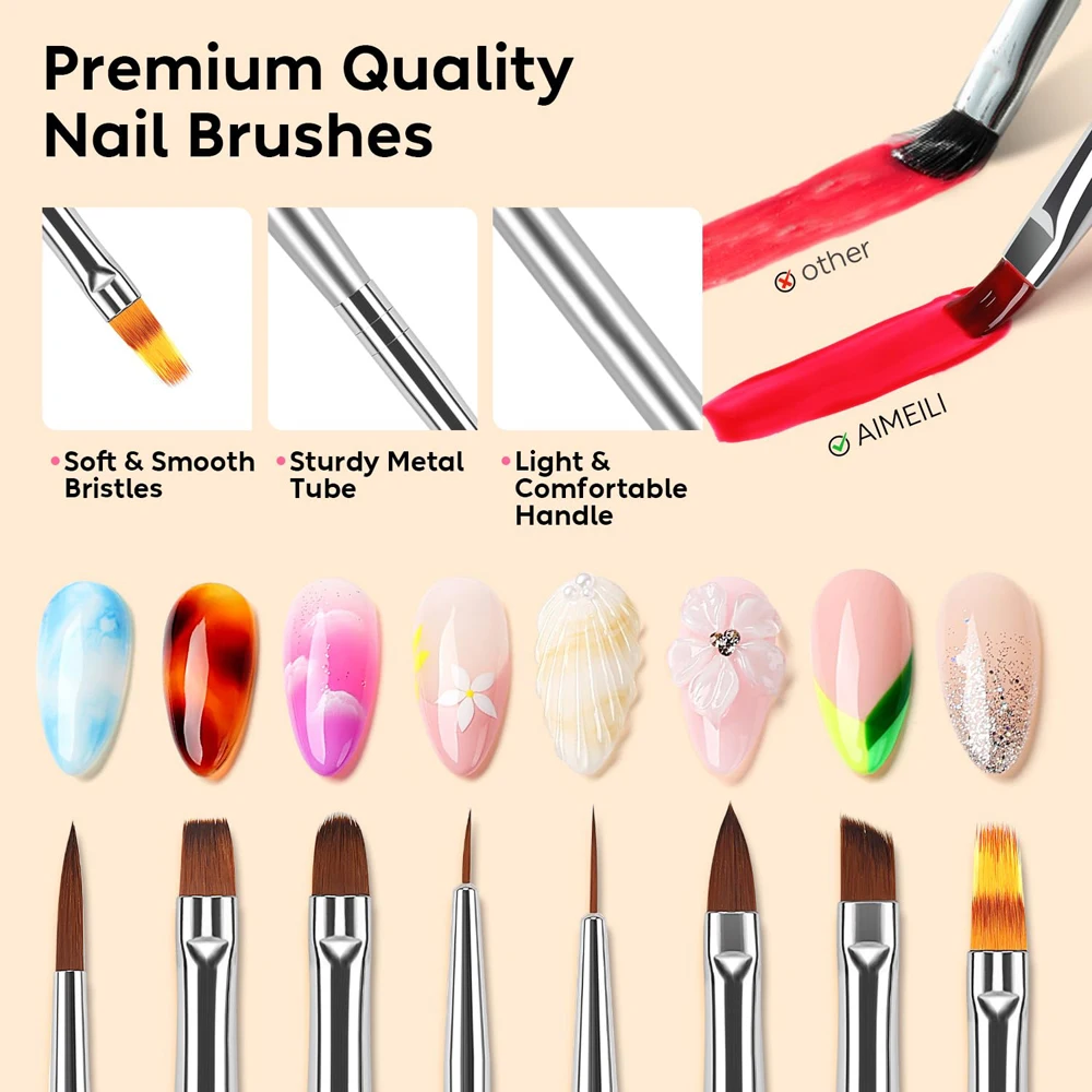 6 teile/satz Professionelle Doppel Ende Nagel Pinsel Schwarz Griff UV Gel Therapie Pinsel Carving Blume/Pull Liner/punktierung Stift Nagel Werkzeuge #