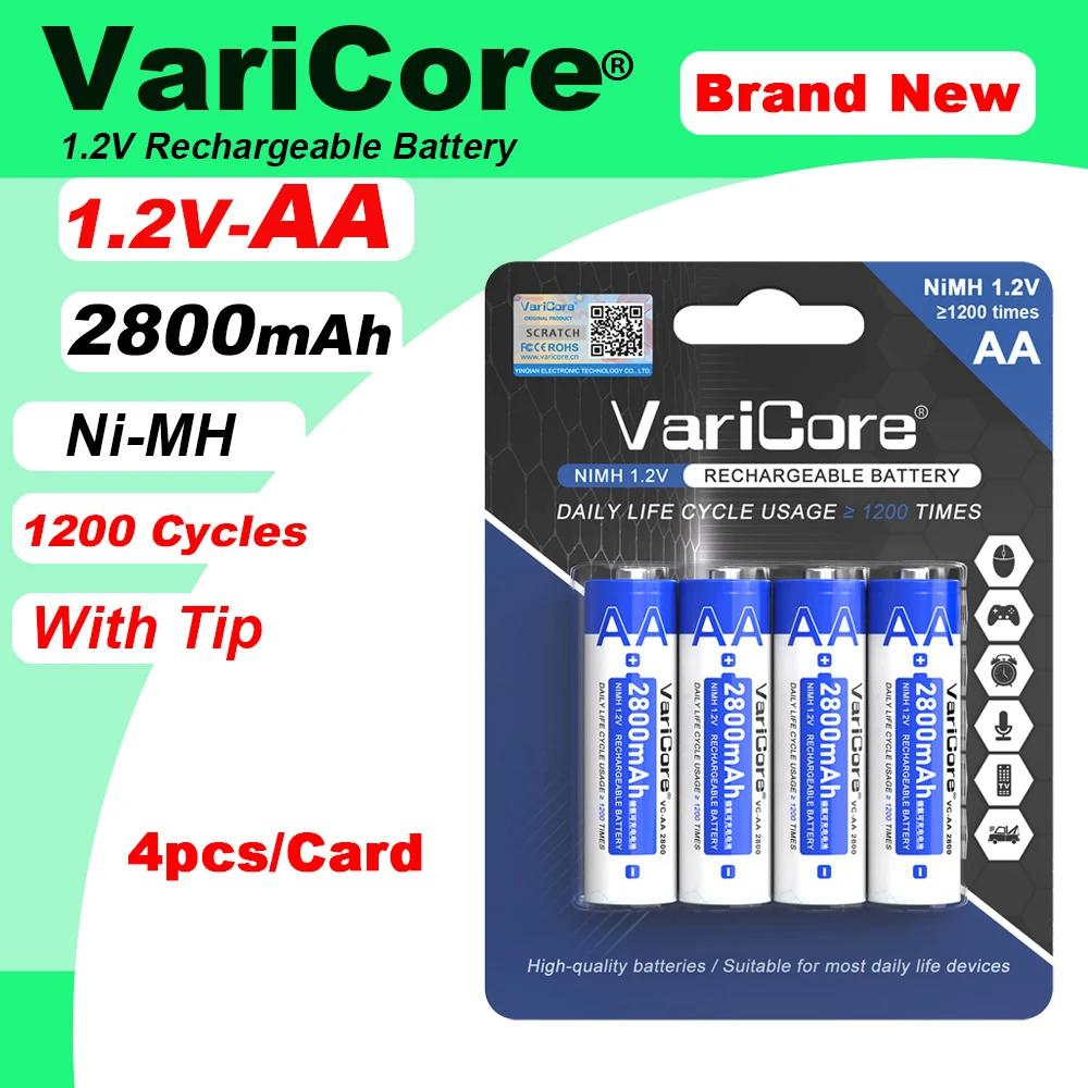 1.2V Aa 2800Mah Ni-…