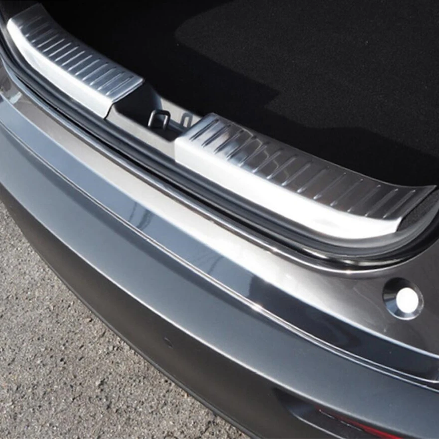 Lapetus الفولاذ المقاوم للصدأ المدمج في المصد الخلفي الداخلي القدم الحرس عتبة الجذع الوفير غطاء الكسوة اكسسوارات لمازدا CX-30 2020 2021