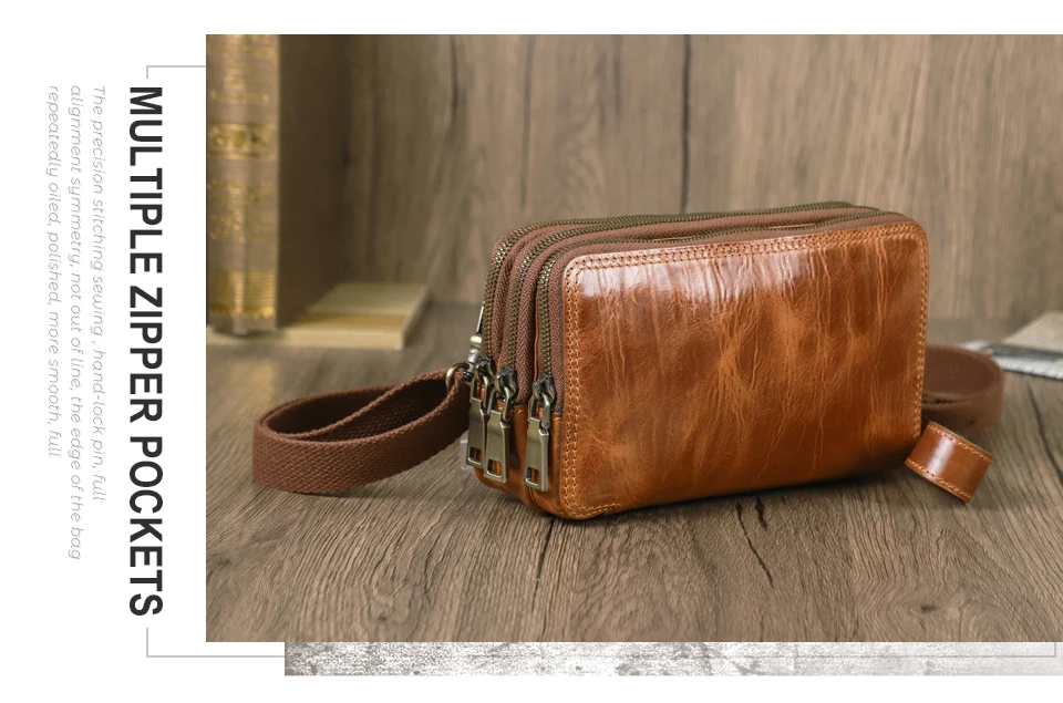 CONTACT'S Clutch-Taschen aus echtem Leder für Herren, luxuriöse Designer-Umhängetasche, lange Geldbörse, Damentasche, Handtasche, Geldbörse, Handytasche – Detail 3