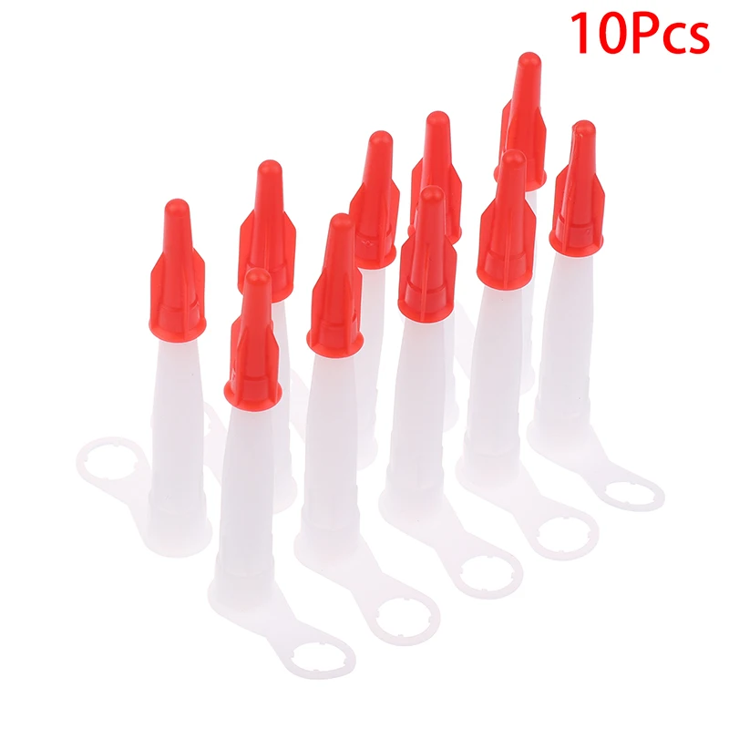 10Pcs High-Quality Silicone Nozzle Set - Perfect for Caulking Pipes, Mastic Cartridge Sealing