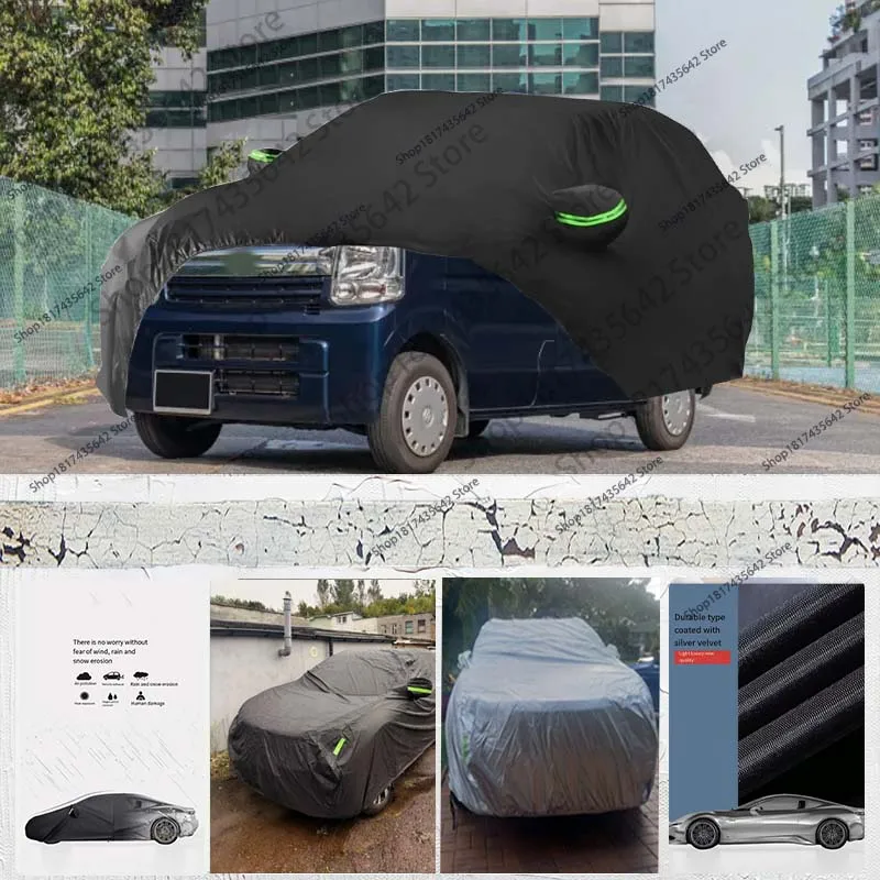 

Protective Full Car Cover for Suzuki Every Wagon Outdoor Full Car Cover Windproof Sunshade Dustproof Sun Protection