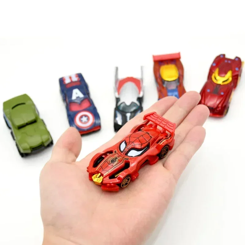 HOT Alloy Sliding Hero Toy Car Simulation Model Diecast Mini Car Kids Play Vehicle Super Hero Theme Alloy Car For Children