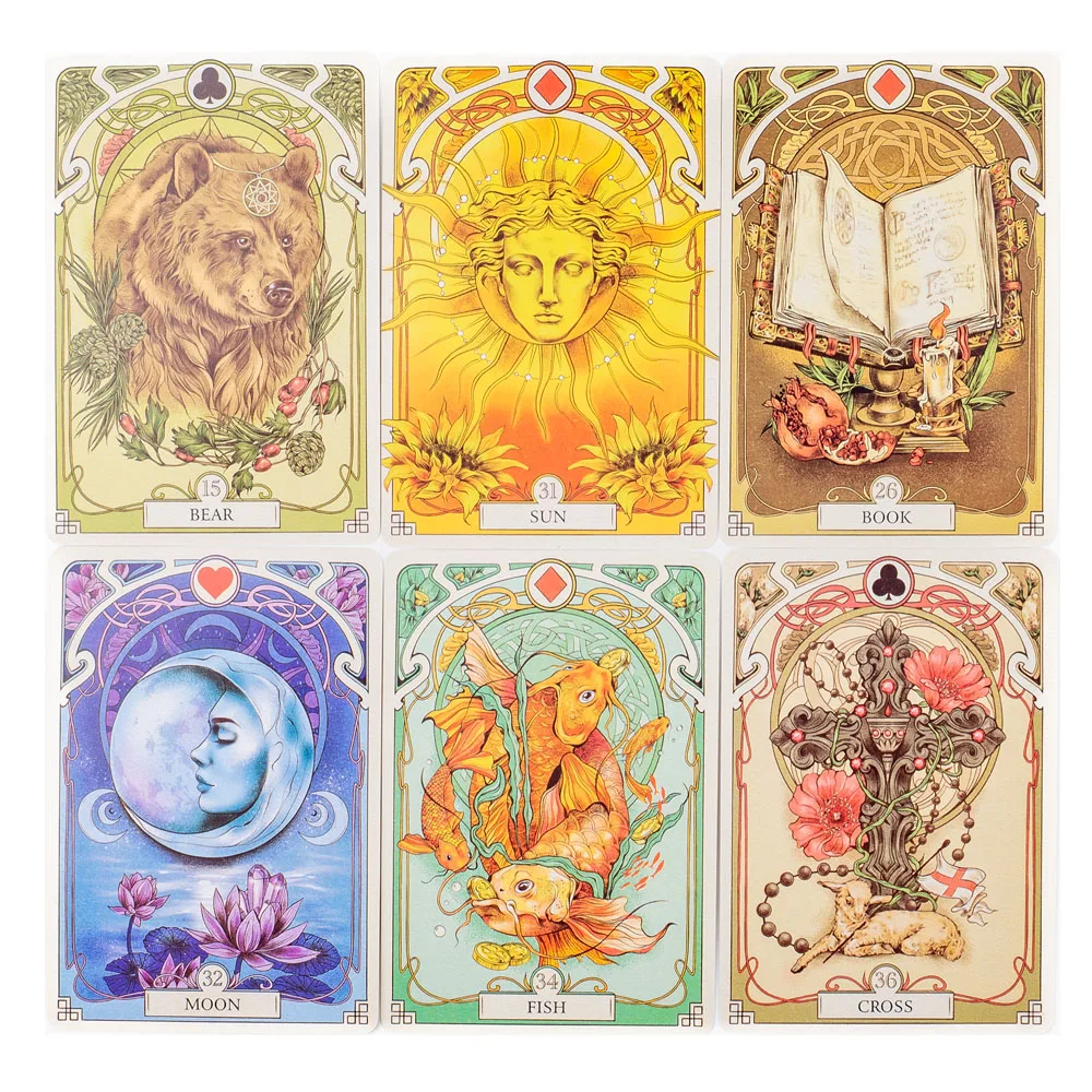 37 sztuk kart Romatic Lenormand Tarot Deck pełna angielska wersja pokład wyroczni dla dziewczynki gry planszowe 10.2*7.2Cm