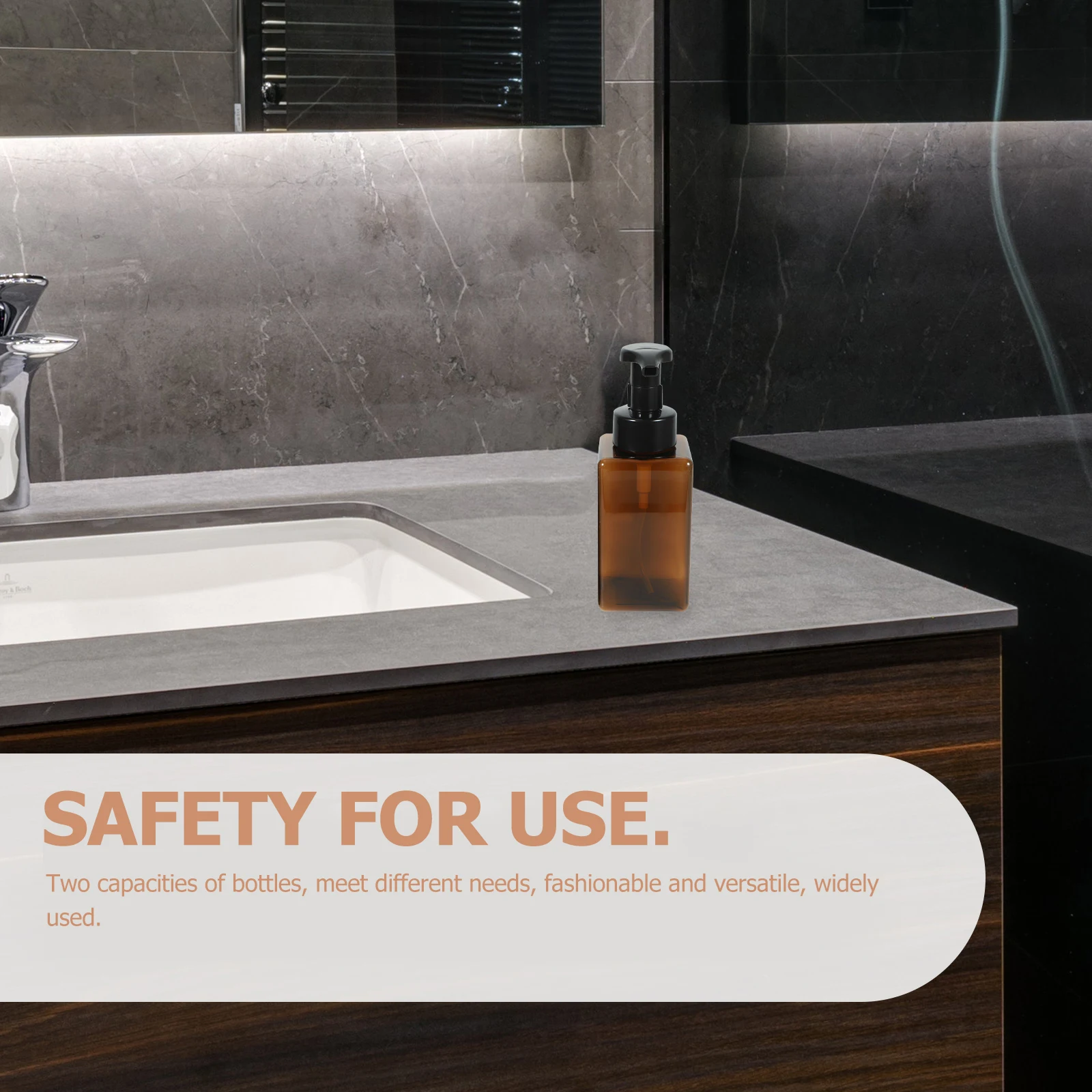 4 قطع مربعة قابلة لإعادة الملء من زجاجات رغوة الشامبو، مضخة ضغط محمولة، حاويات أدوات الزينة للسفر، غسول الصابون السائل للجسم