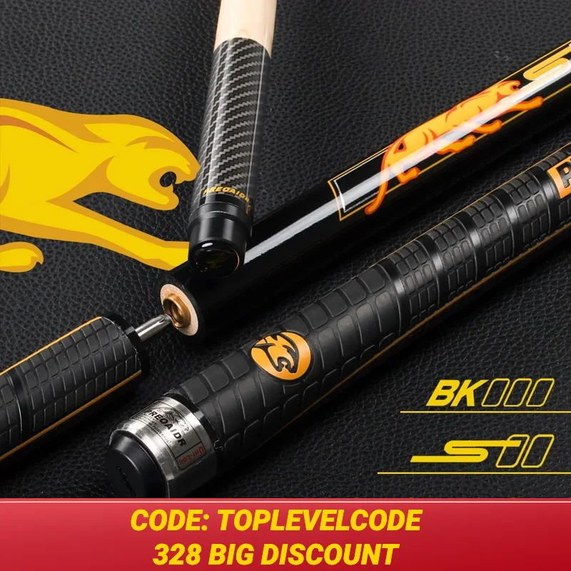 PREOAIDR 3142 BK3 Billiard Pool Punch and Jump Cue, 13mm Tip Billar, 148.5cm Length, Jump and Break Cue Stick Kit