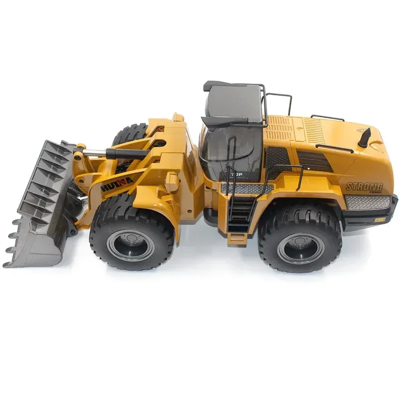Huina Remote Control Bulldozer Model 1583 2025 Upgraded Large Size Alloy 22 Channels Professional Loader For Kids Outdoor Play