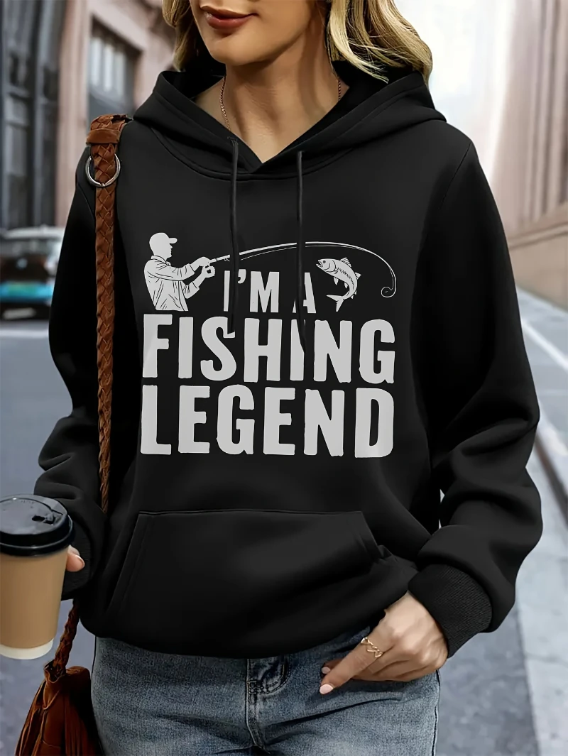 

Осень и зима 202, толстовка с капюшоном и легендарной рыбалки, пуловер с графическим рисунком, элитная роскошь для мужчин и женщин, топ Y2k