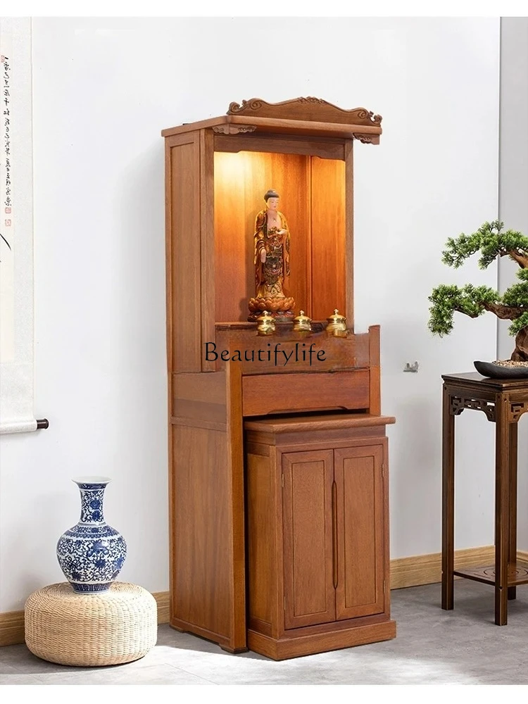 

FGSantuario buddista Armadio per vestiti in stile cinese Legno massello Ancestor domestico Armadietto per altare Altare Dio dell
