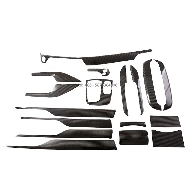 Real Carbon Fiber Car Interior Accessories Car Interior Trim Dashboard Trim Add on for 7 Series G11 G12 2016up