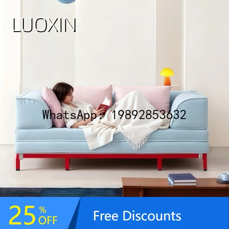 

LYY Small Apartment Folding Dual-use Sofa Bed Multi-functional Retractable Pull-out Bed Living Room Multi-person Fabric Lazy