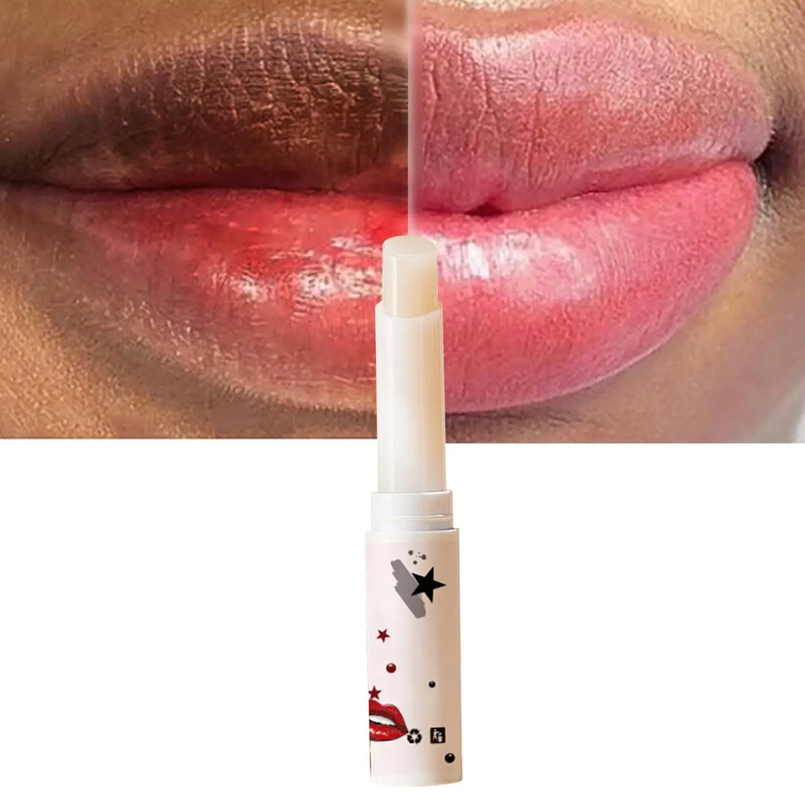 Pure Natural Lip Whitening Lightening Bleaching Black Removal Balm Eliminate Uneven Darkness on Lips Treatment Care