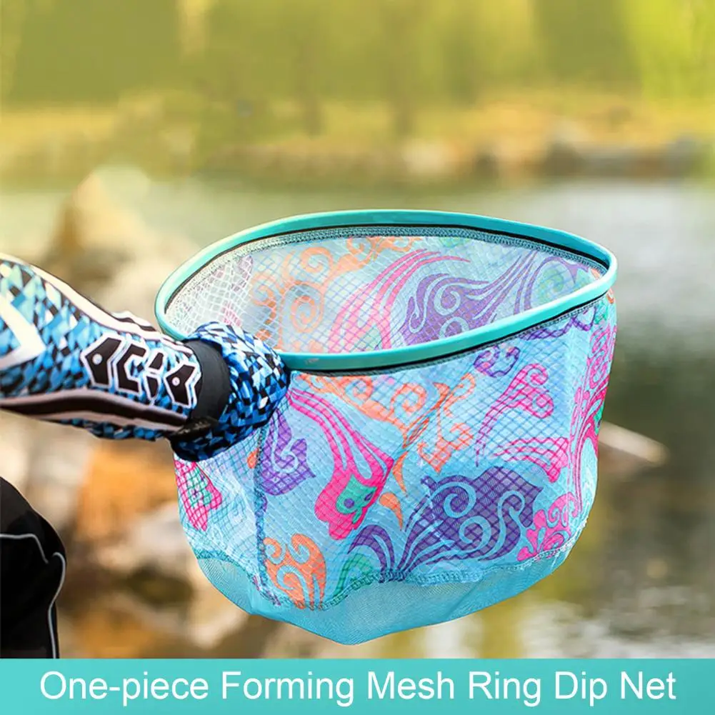 Fishing Folding Net Aluminum Alloy Strong Load-bearing Anti-escaping Colorful Mesh Fishing Net Fishing Dip Net Angling