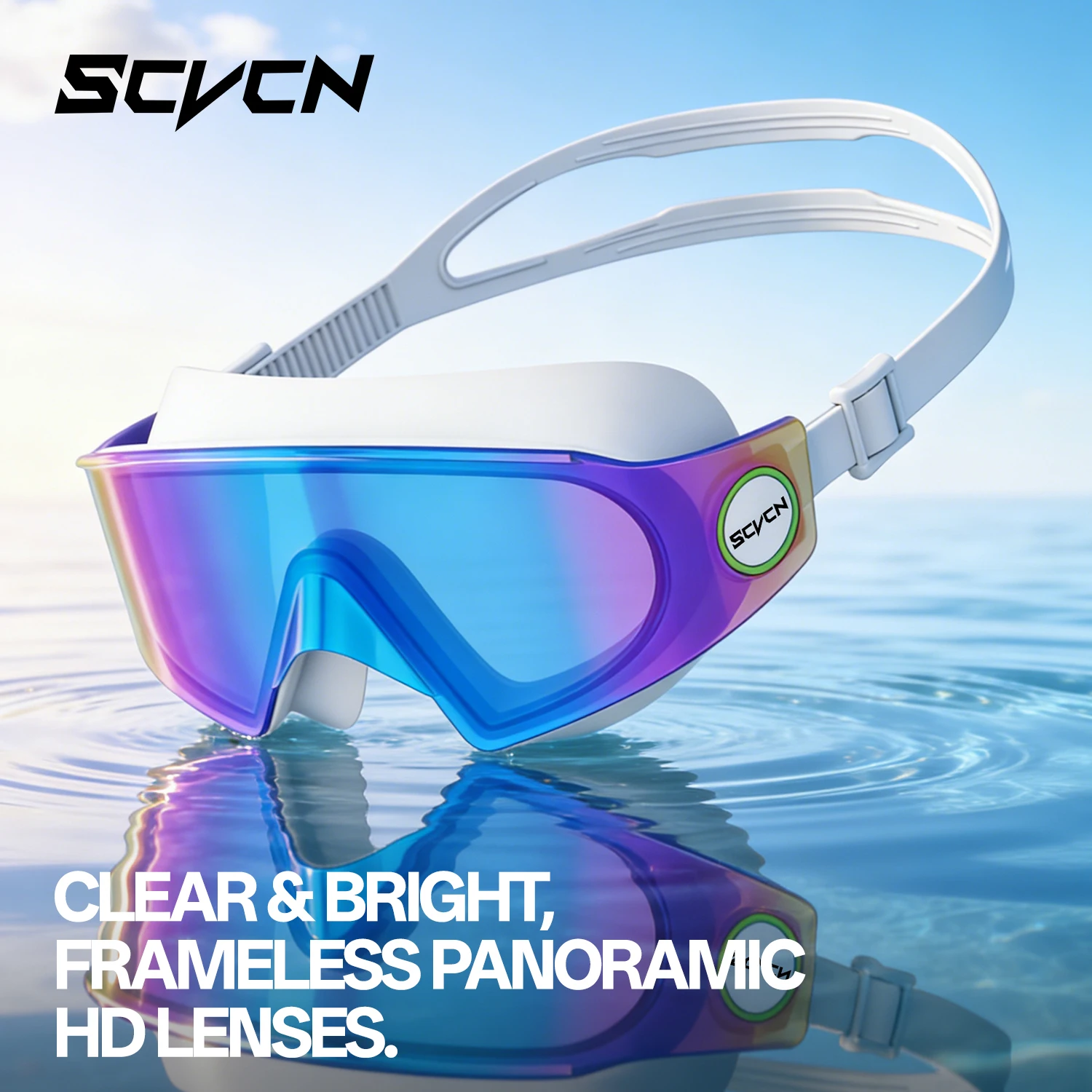 

SCVCN Swim Glasses Women Man Swimming Goggles Anti-fog Waterproof Swim Eyewear Professional Protection for Adult Outdoor Sport