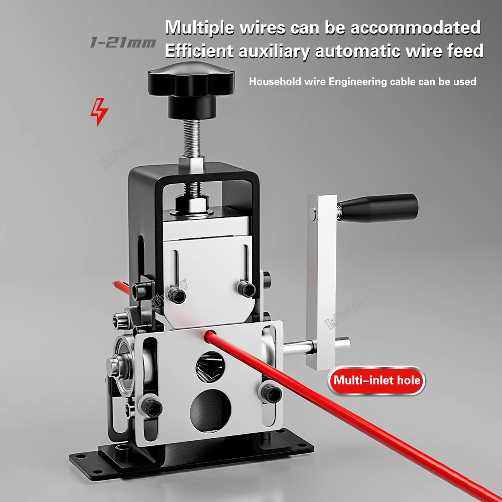 Imagem -04 - Máquina Automática do Stripper do Fio Máquina de Descascamento do Fio Alicate Portátil para o Fio da Sucata Reciclagem do Cabo 221 mm