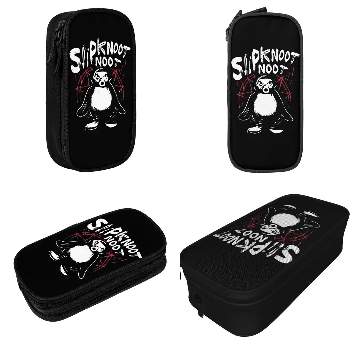 S-Slipknots Death Metal Goth Hard Rock ดินสอ Slipknoot Noot Penguin กล่องปากกากระเป๋าเด็กขนาดใหญ่โรงเรียน Pencilcases