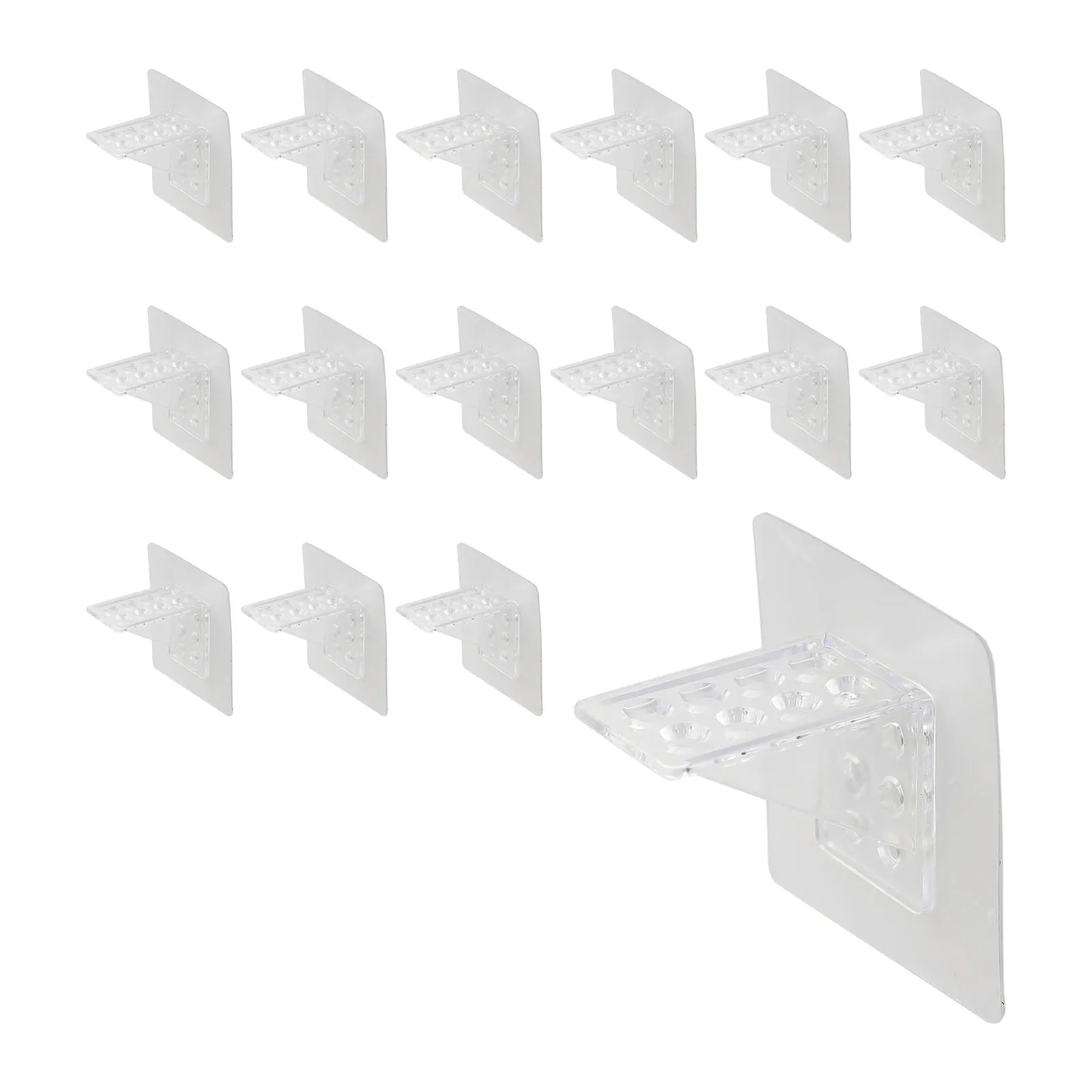 Self- Brackets Shelf Brackets No Drilling Needed Right-Angle 90-Degree Strong For Bookshelves Self- Brackets Shelf