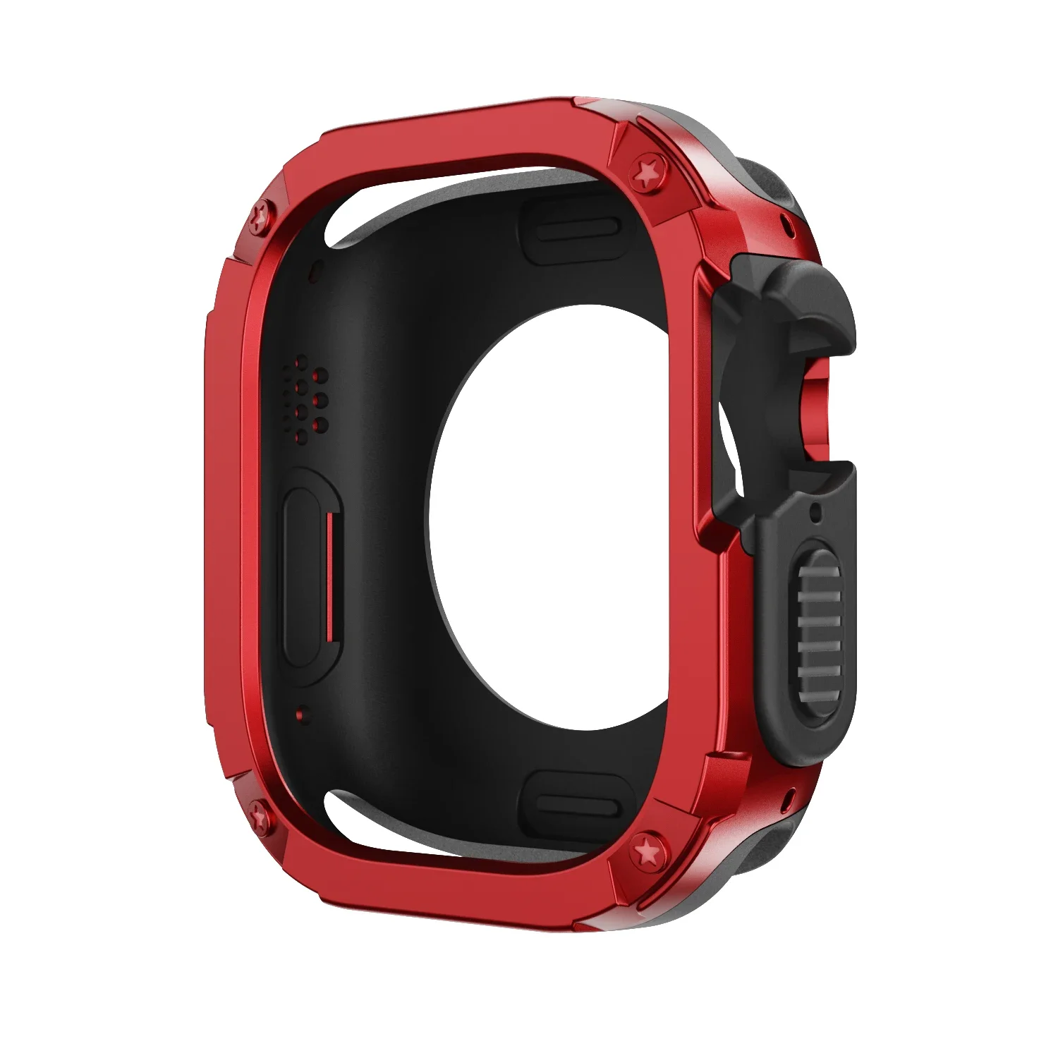 2 in 1 Case for Apple Watch Cover Ultra 41mm 45mm 40mm 44mm 49mm TPU + PC Shockproof Protector Bumper Case iWatch 9 8 7 SE 6 5