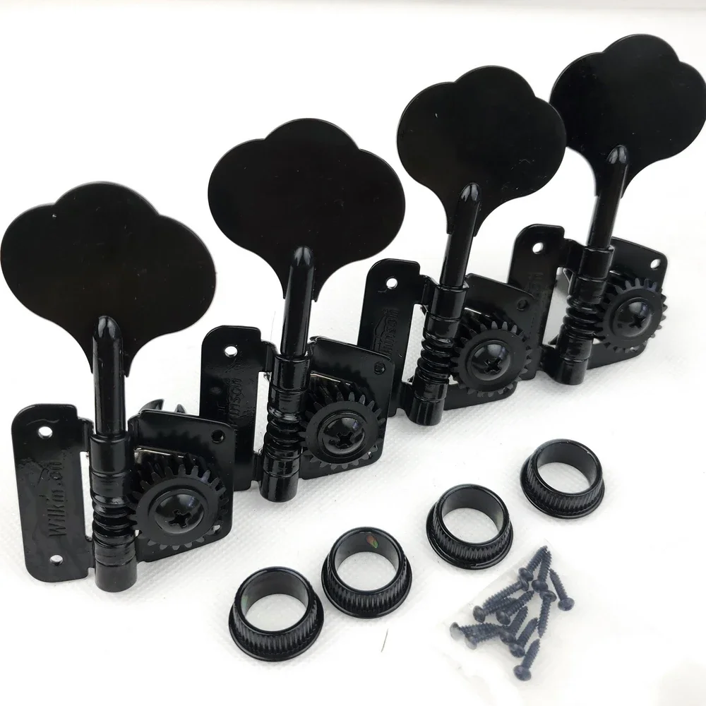 Open Frame Electric Bass Machine Heads Tuners Wilkinson Tuning Peg Black for bass WJBL-200 Made In Korea