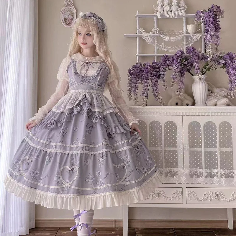 

New original lolita Princess Dress Sweet and elegant cla jsk Pastoral Lolita dress