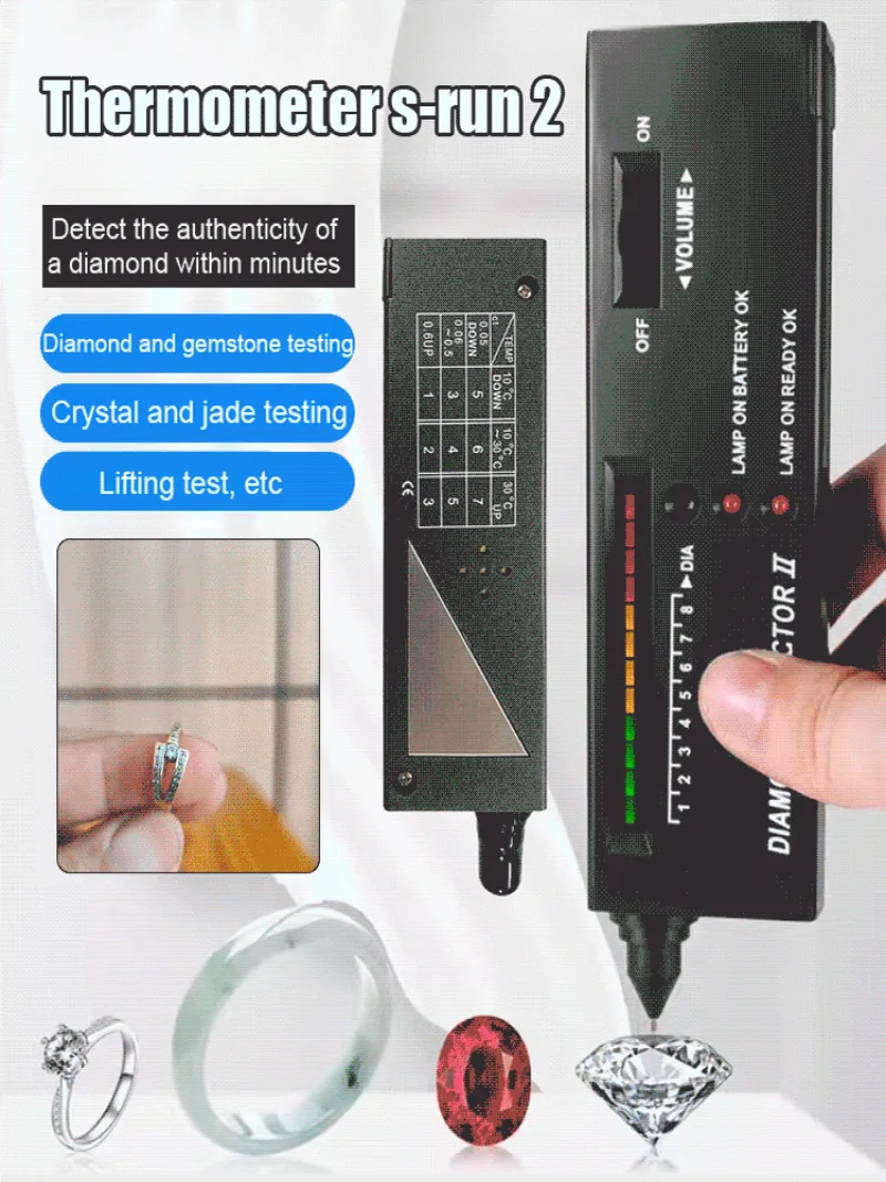 

Ювелирный алмазный детектор, термопроводность, ручка, тест, нефритовый кристалл, твердость, инструмент для проверки подлинности