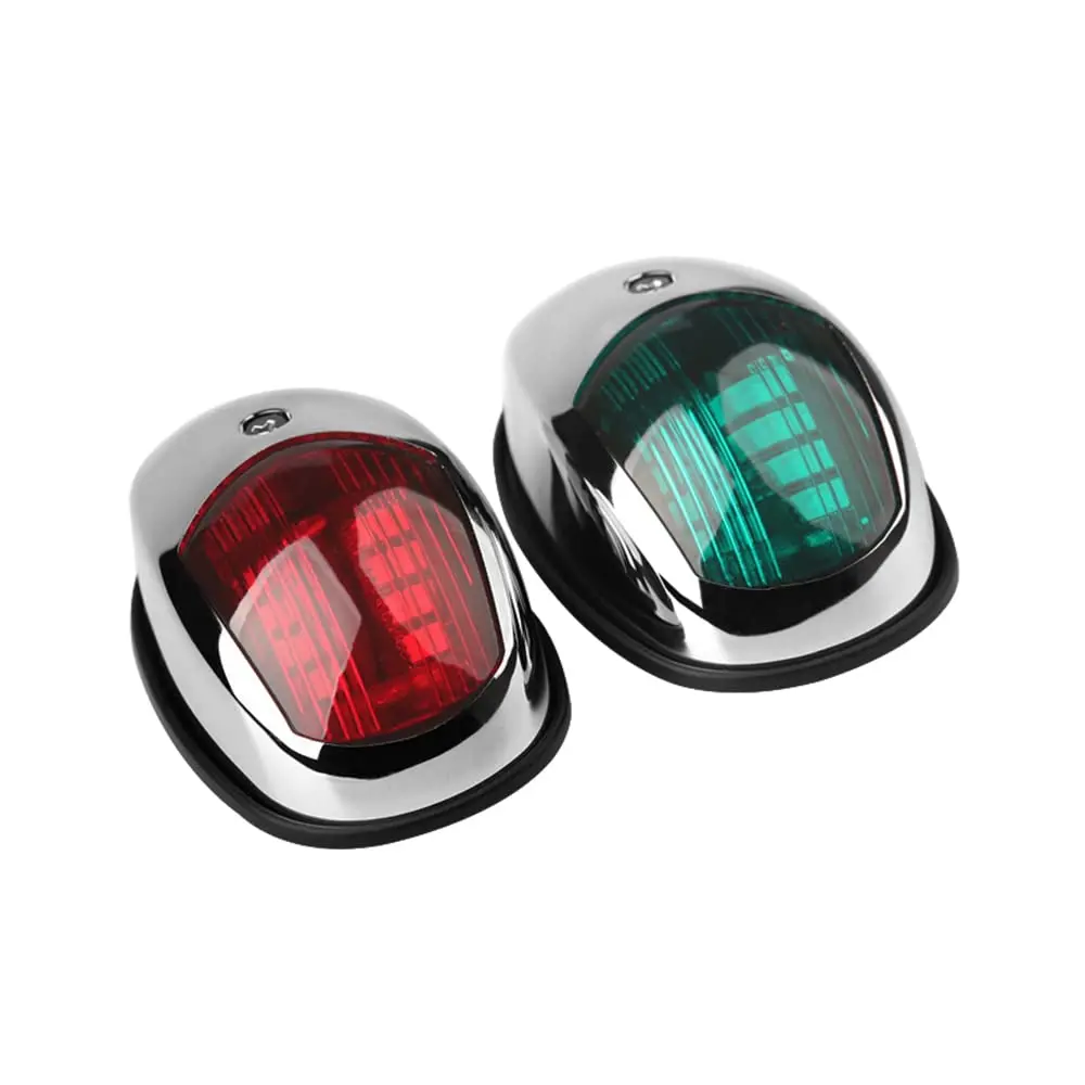 Jachtnavigatielicht Waterdicht LED Marine Sounding Light Navigatielicht Rood en Groen Marine Light 12V 24V 2 STUKS