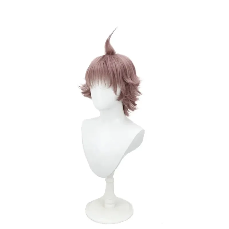 

Danganronpa Naegi Makoto Anime Wig with Ahoge Spiky Hair Cosplay Costume Party jk;6