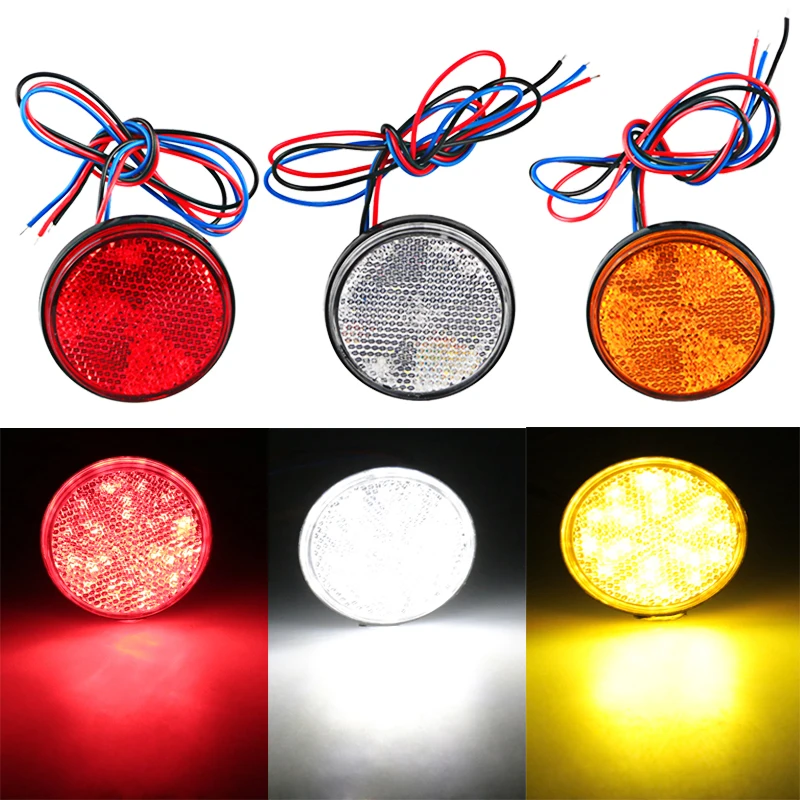 Motorcycle 24 LED Brake Stop Lamp Warning Reflector Light Rear Tail Marker Lamp 12V Universal Motorcycle Trailer Accessories