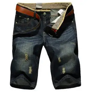 

Men's Casual Pockets Denim Shorts ( Belt)